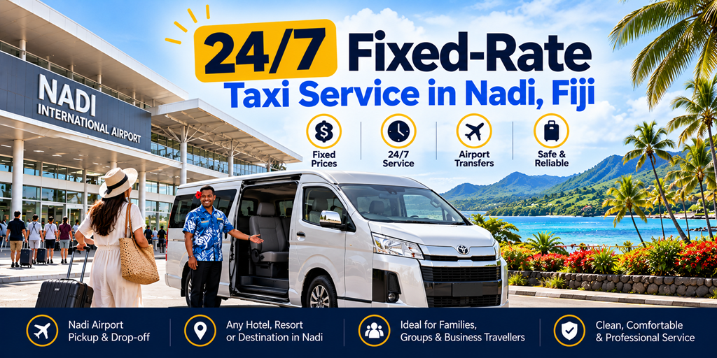 24/7 Fixed-Rate Taxi Service in Nadi